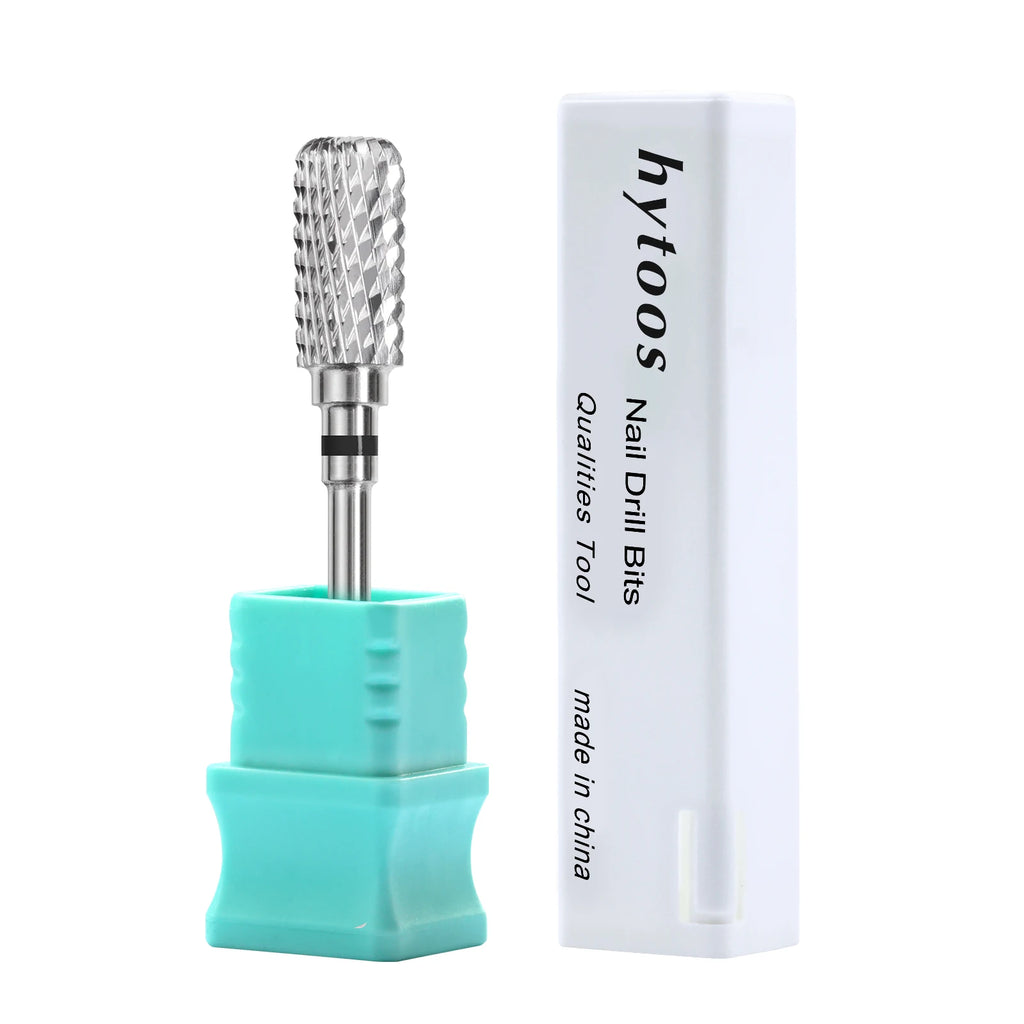 13mm Barrel Carbide Nail Drill Bits Dust Proof Nail Bit 3/32 Right-handed Electric Manicure Efile Remove Acrylic Gel Tool