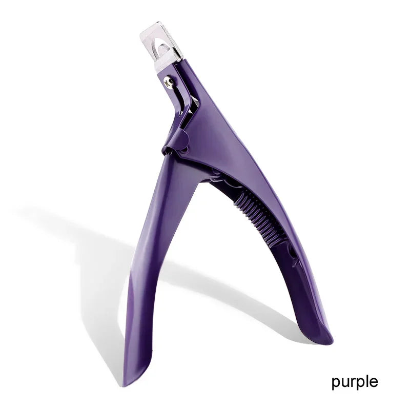 Professional False Nail Clippers False Nail Nippers Pointed Clippers U Type Nail Clippers Acrylic False Nail Edge Trimmer