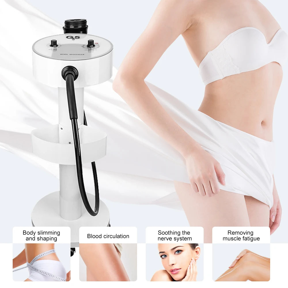 High Frequency G5 Vibrating Body Slimming Machine 8 Heads Weight Loss Fat Reduce Shaping Massager with Trolley  Beauty Salon