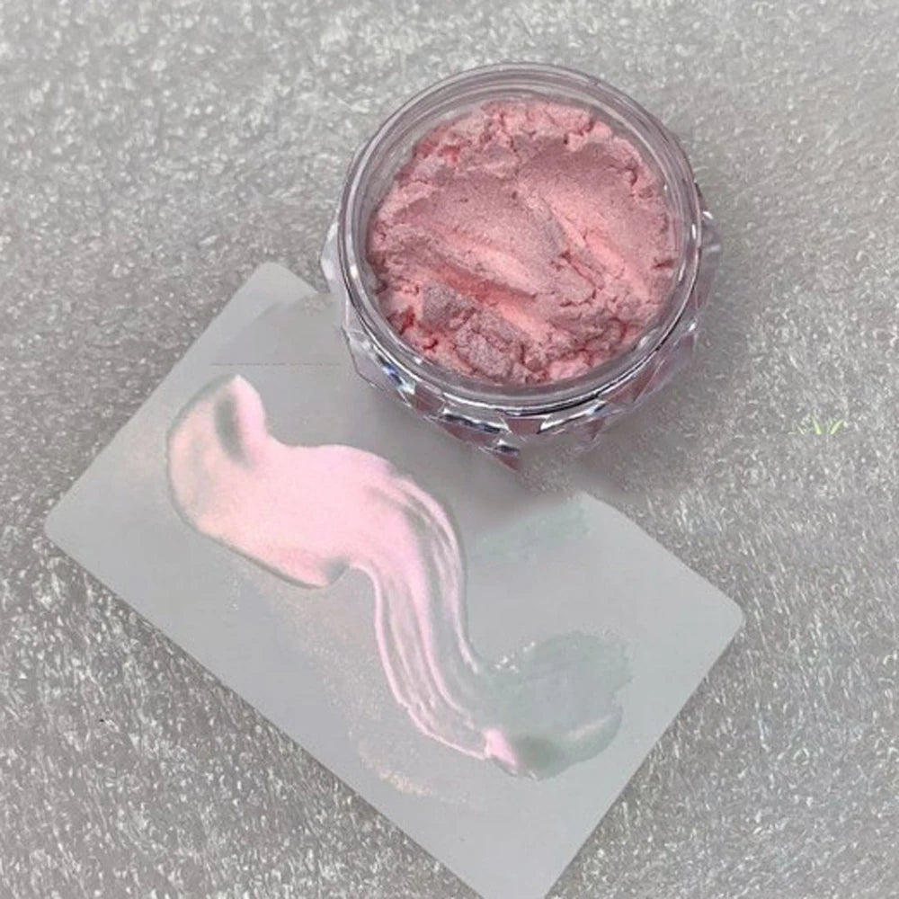 1 jar Pearl Effect Nail Powders Mirror Aurora Chrome Mermaid Nails Art Powder Rainbow AB Magic Mirror Pearl Shell Powder