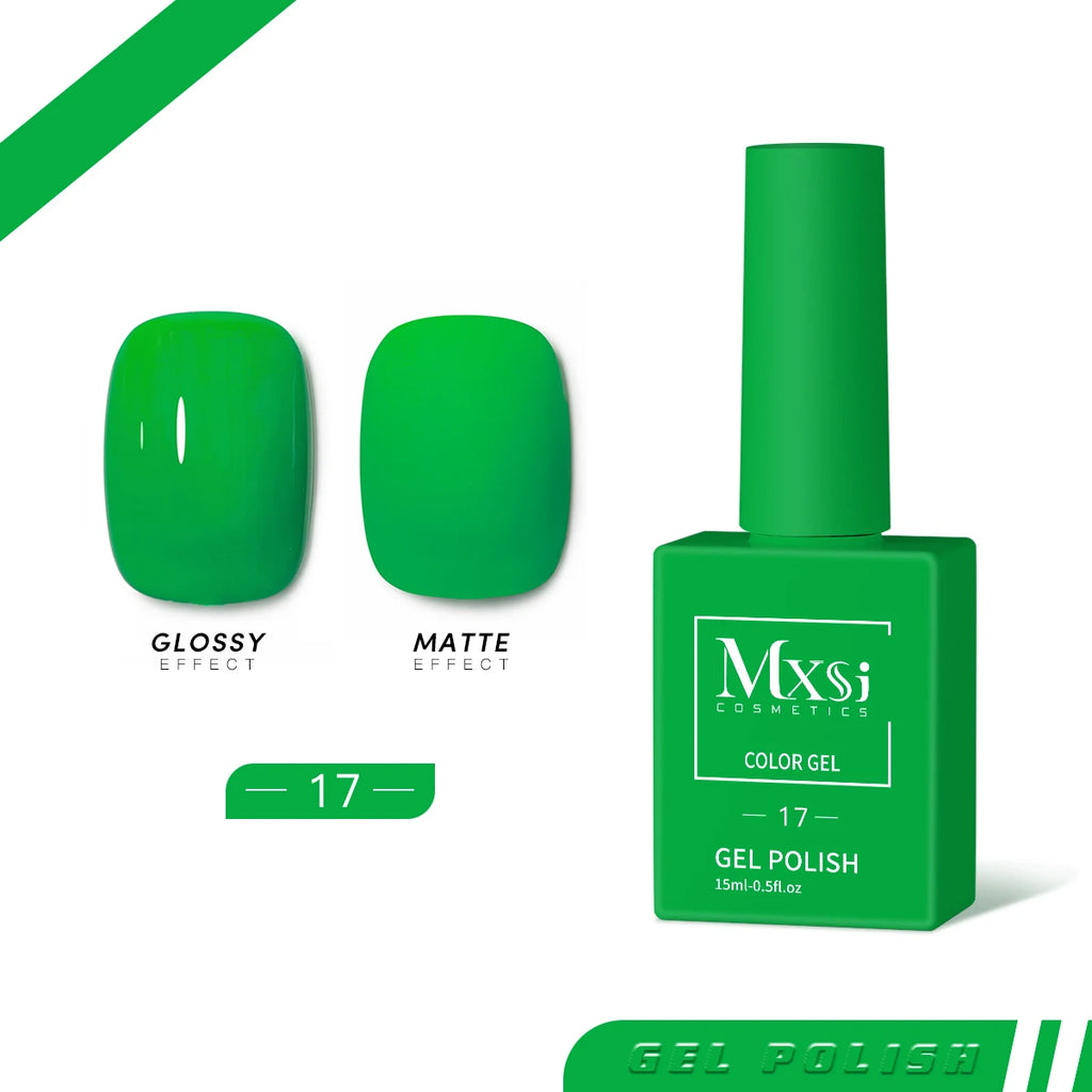 15ml Gel Nail Polish Neon Brown Royal Blue Red Green Pastel Nude Nail Art Varnish Gel Lacquer Top Coat UV Gel Nail Not Set