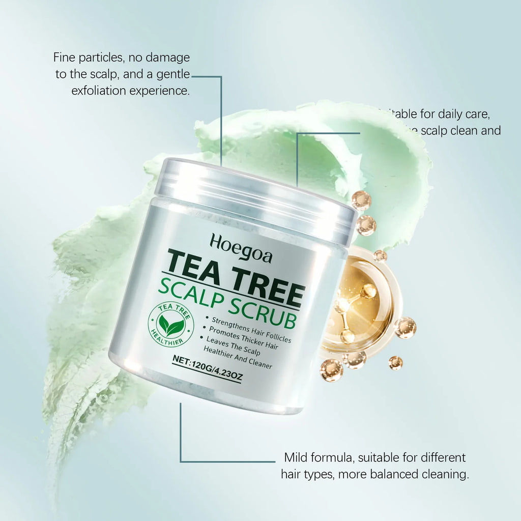 Hoegoa Sea Salt Hair Scalp Care Scrub Oil Control Lasting Healthier Roots Smoothing Dryness Pure Plant Glamour Hair Nourish Mask