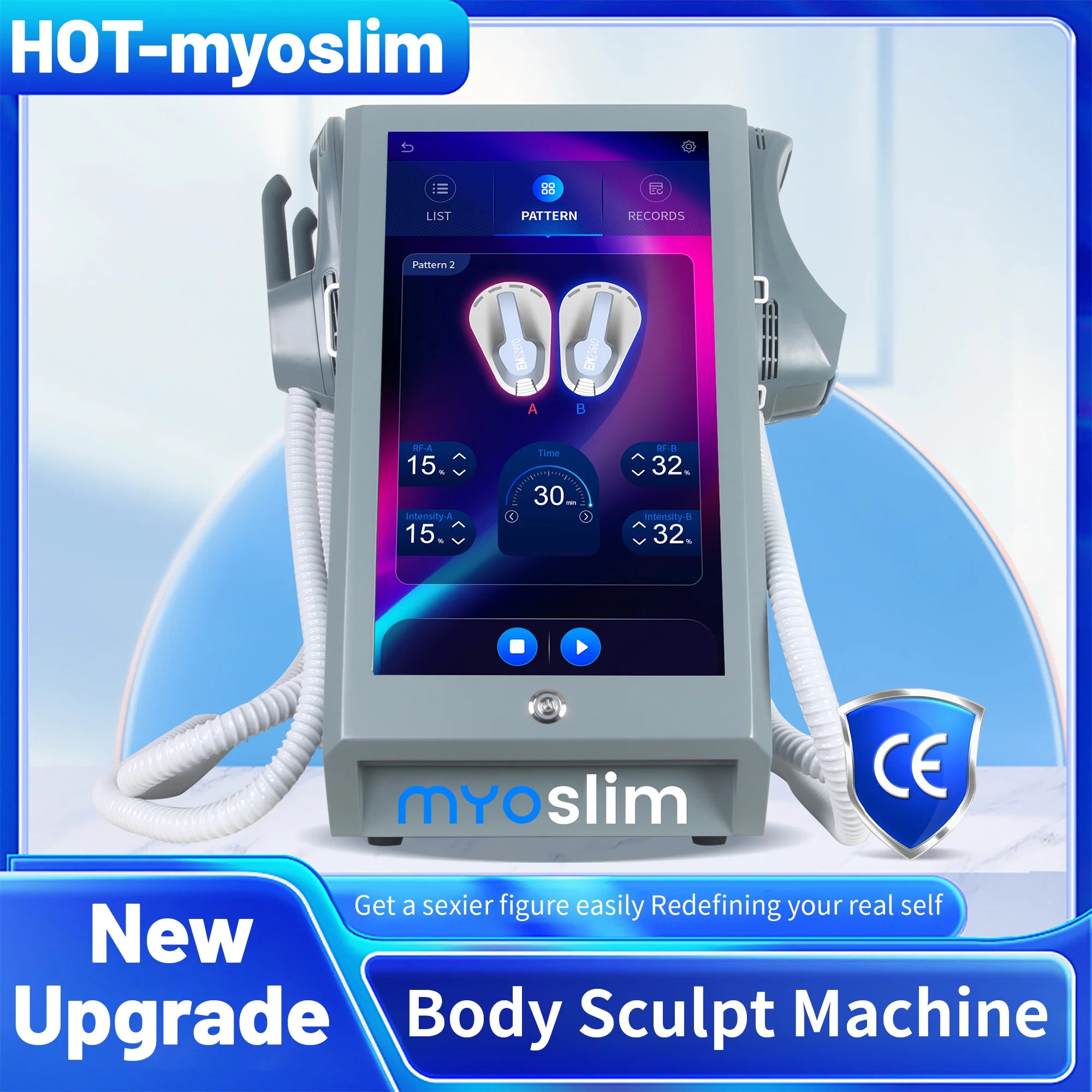 Myosilm 15 Tesla NEO Slimming Machine Lose Weight Nova EMS Electro Muscle Stimulate Body Sculpt Non-invasive Body Sculpt Machine