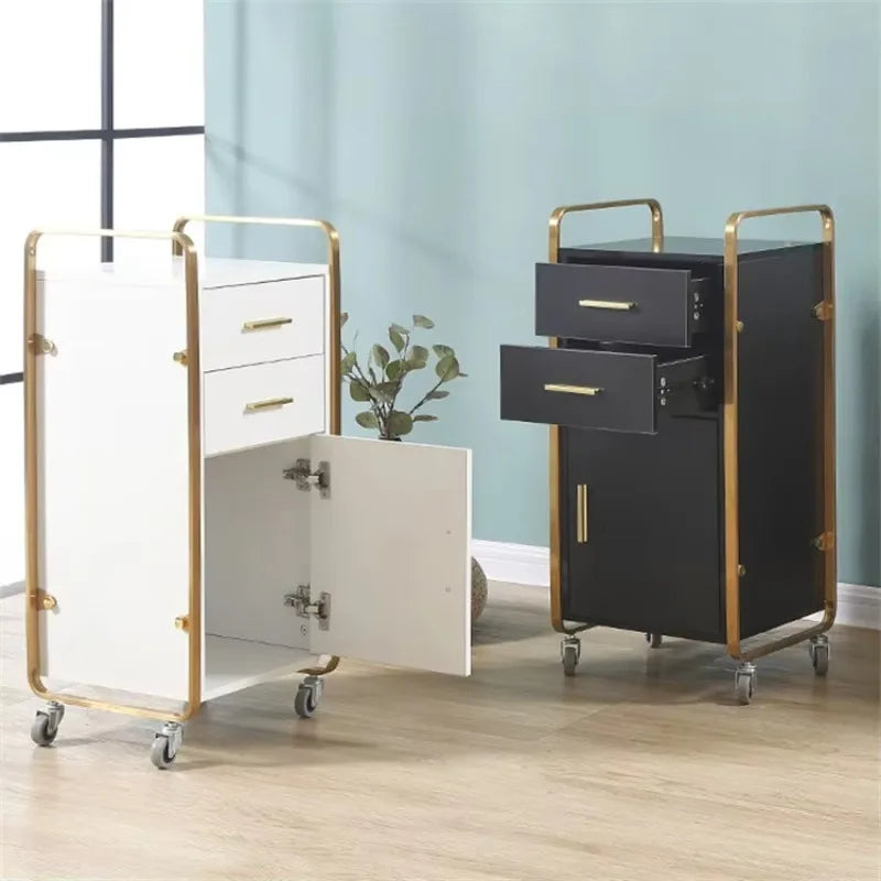 Trolley Storage Barber Shop Furniture Top Quality Mobile Hair Salon Beauty Salon