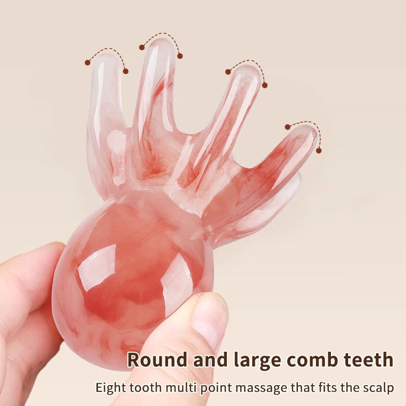 Octopus Massage Comb Head Meridian Scraping Scalp Massage Brush Acupuncture Gua Sha Massage Comb Fatigue Relief Massage