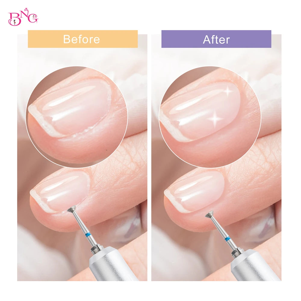 5Pcs Nail Drill Bit Cuticle Clean Manicure Bits Gel Overflow Removal Rotary Burrs E-file Nail Bits  Manicure Pedicure Tools