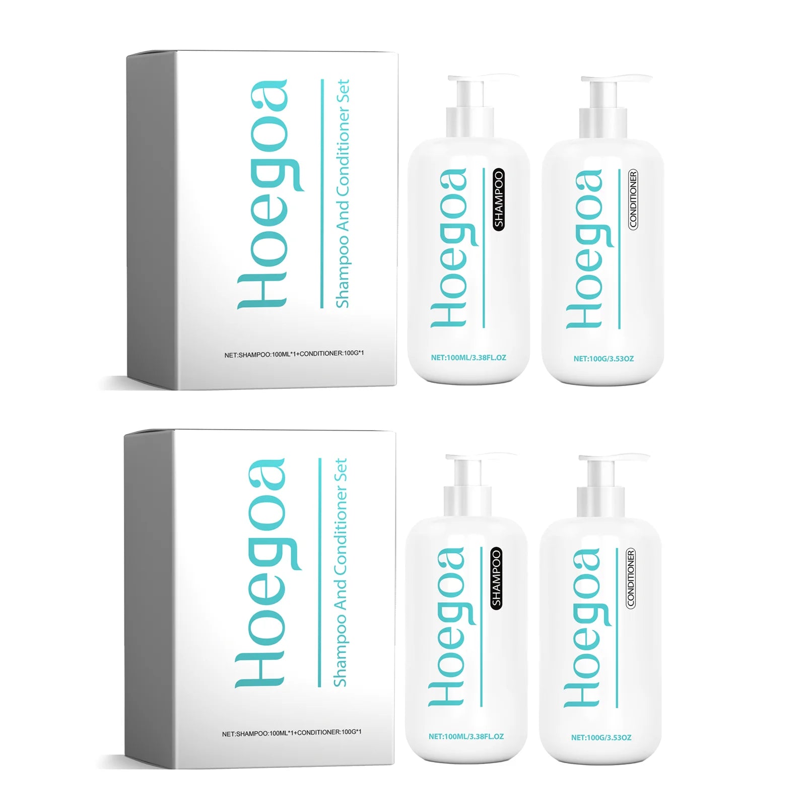 Hair Care Set Shampoo and Conditioner for Damaged Hair Repair Moisturizing Shine Smoothing All Hair Types Travel Kit