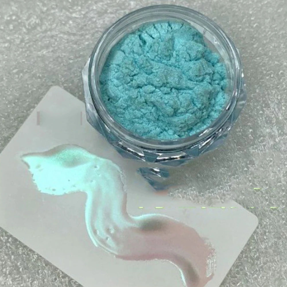 1 jar Pearl Effect Nail Powders Mirror Aurora Chrome Mermaid Nails Art Powder Rainbow AB Magic Mirror Pearl Shell Powder
