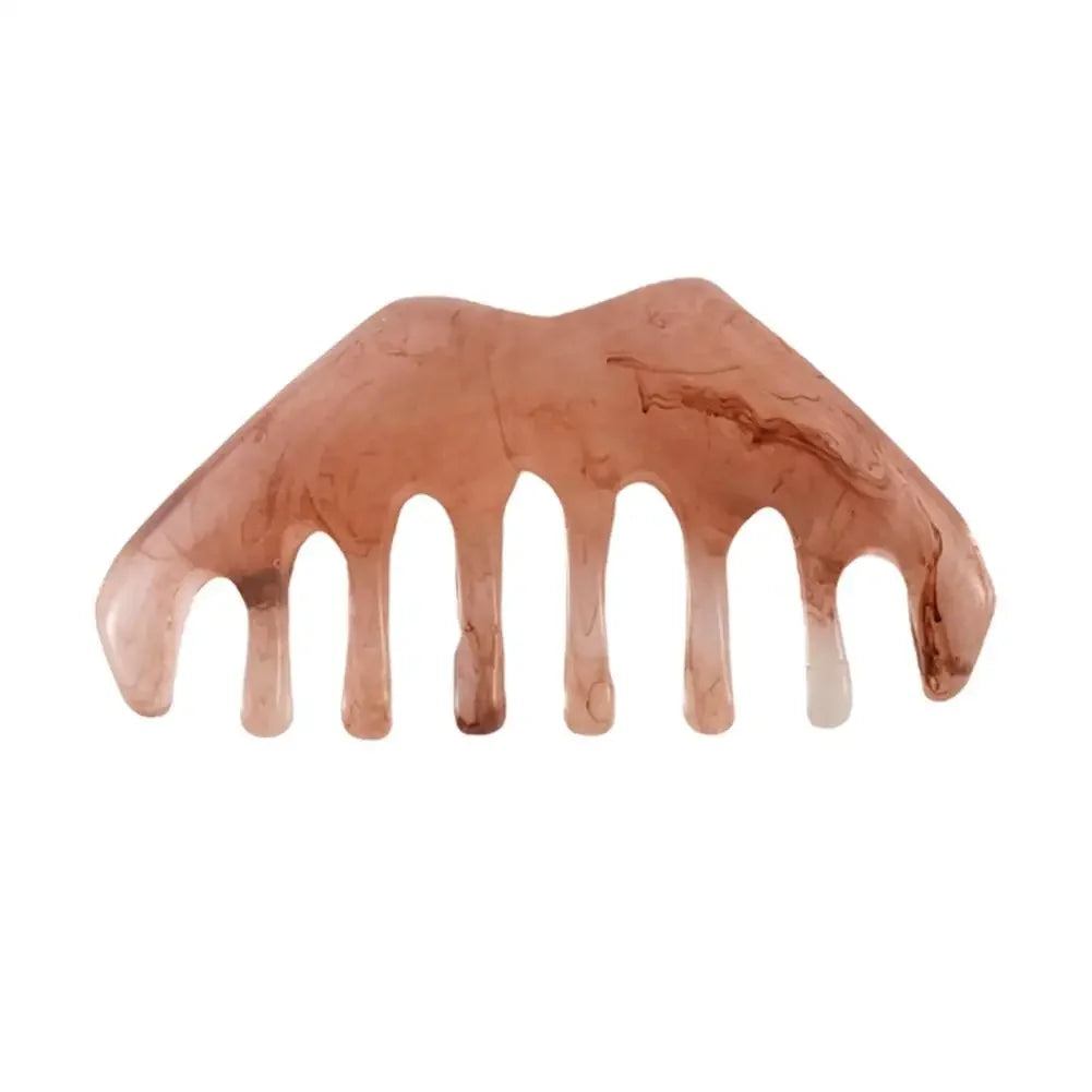 Resin Gua Sha Massage Comb Head Body Scraping Reflexology Massage Scalp Meridian Hair Care Scraping SPA Comb Comb H6I2