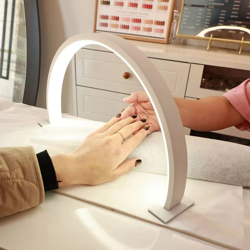 1pcs Half-moon U-shaped Nail and Beauty Lamp Beauty Salon Desktop Nail and Eye-protecting Light Luxury LED Work Lamp Nail Lamp