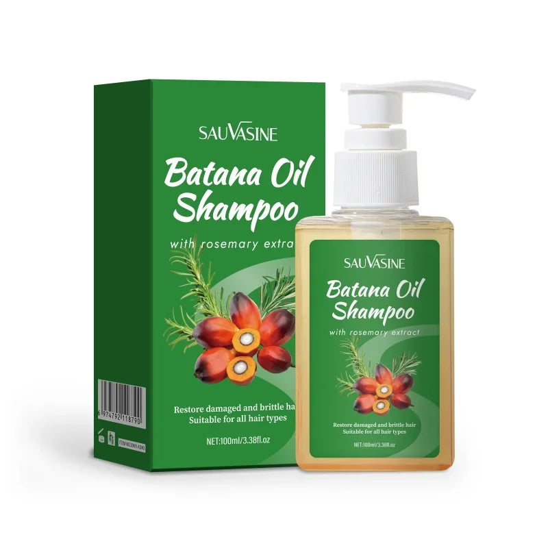 100ML Batana Oil Shampoo for Soothing Scalp Intense Repair Batana Nourishing Shampoo with Rosemary Extract for All Hair Types