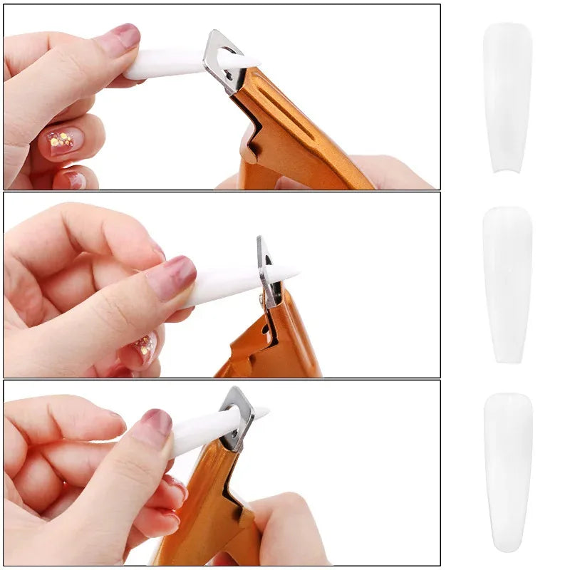 Professional False Nail Clippers False Nail Nippers Pointed Clippers U Type Nail Clippers Acrylic False Nail Edge Trimmer