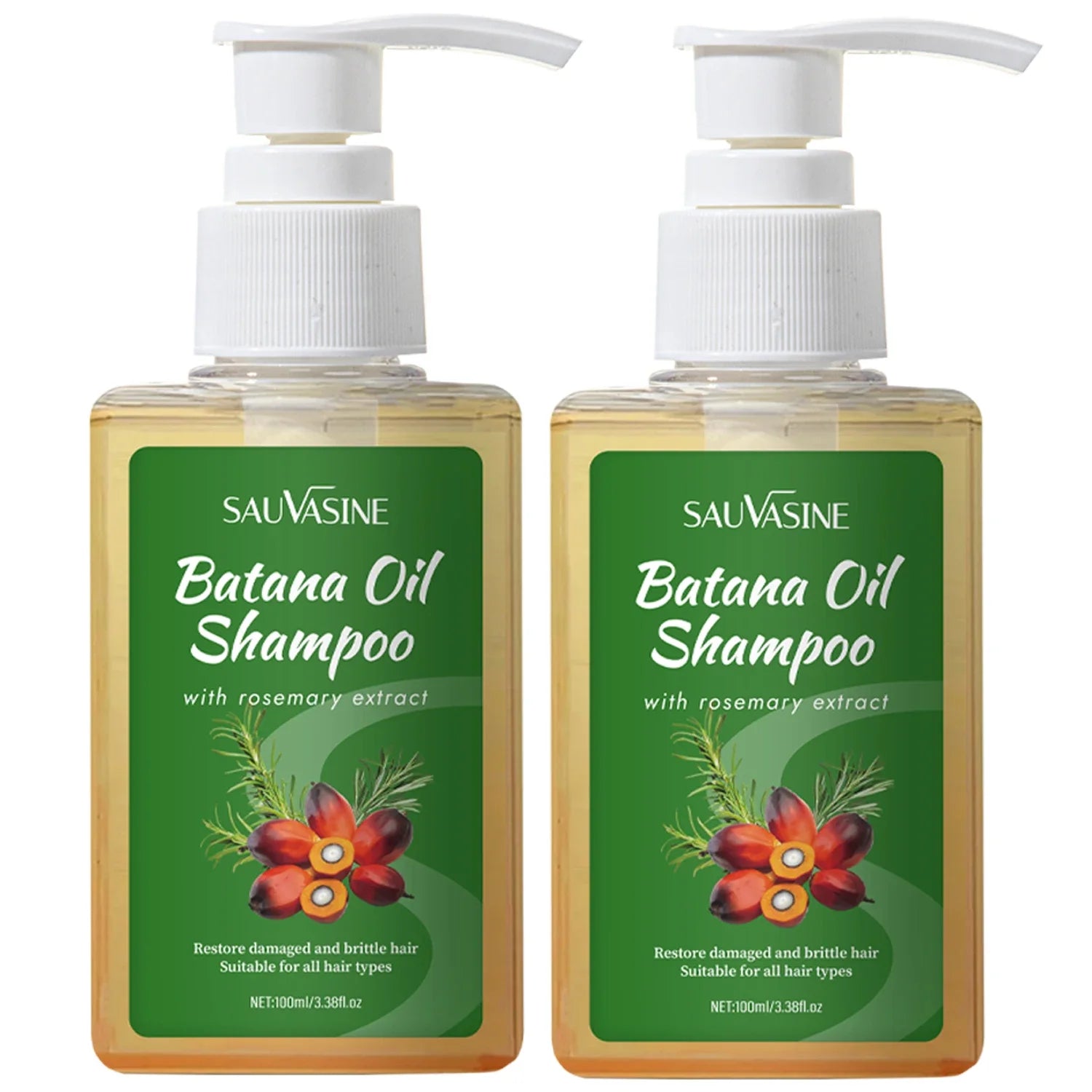 100ML Batana Oil Shampoo for Soothing Scalp Intense Repair Batana Nourishing Shampoo with Rosemary Extract for All Hair Types