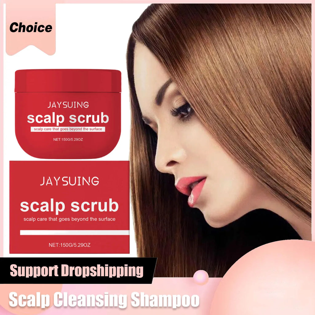 Scalp Scrub Shampoo Exfoliating Deep Cleansing Clarifying Repair Hair Roots Oil Control Nourishing Strengthening for Dry Damaged