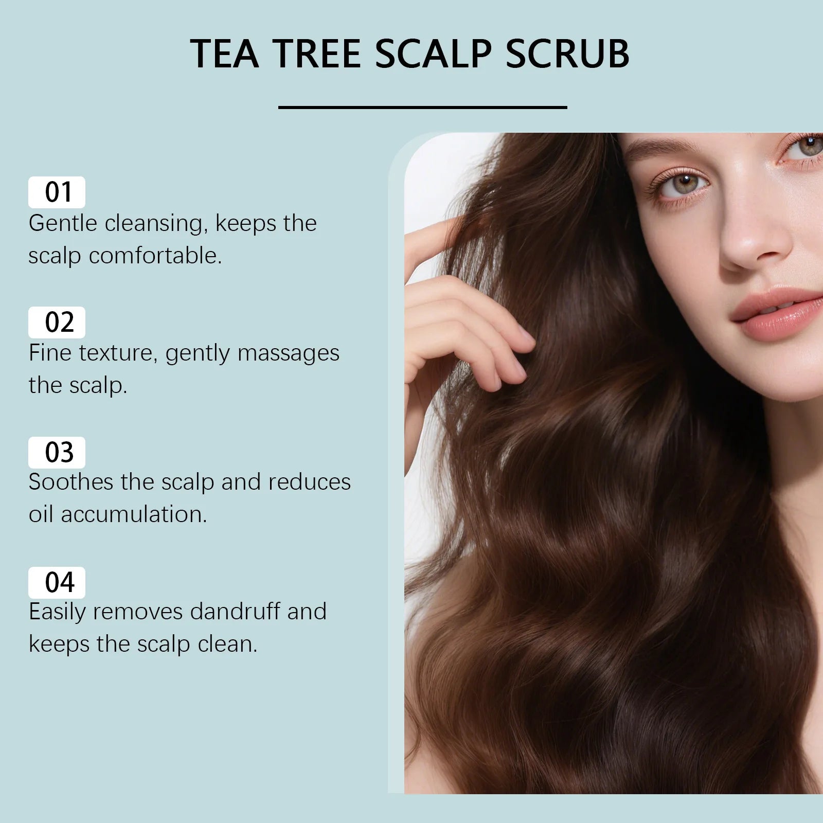 Hoegoa Sea Salt Hair Scalp Care Scrub Oil Control Lasting Healthier Roots Smoothing Dryness Pure Plant Glamour Hair Nourish Mask