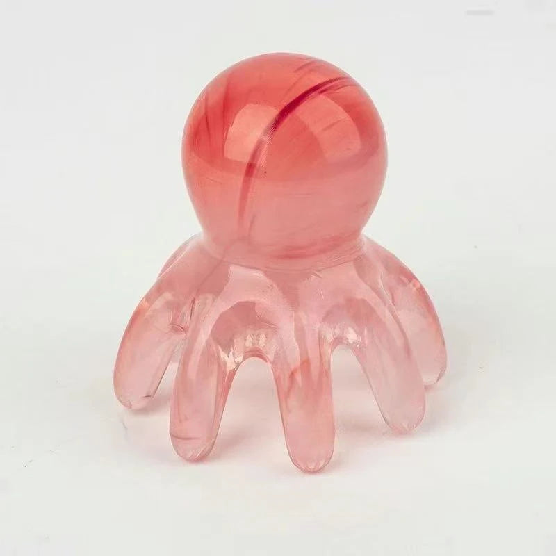 Octopus Massage Comb Head Meridian Scraping Scalp Massage Brush Acupuncture Gua Sha Massage Comb Fatigue Relief Massage