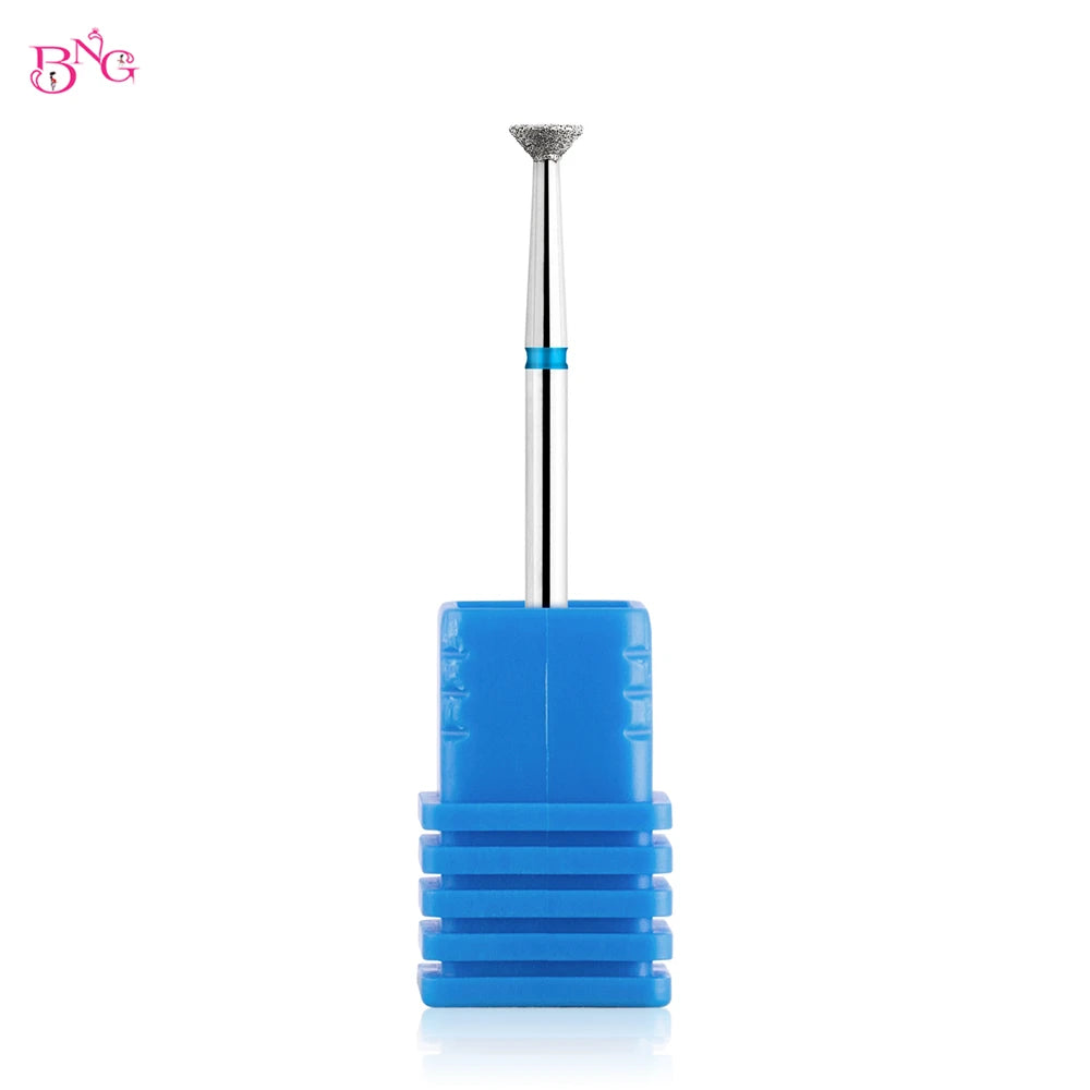 5Pcs Nail Drill Bit Cuticle Clean Manicure Bits Gel Overflow Removal Rotary Burrs E-file Nail Bits  Manicure Pedicure Tools