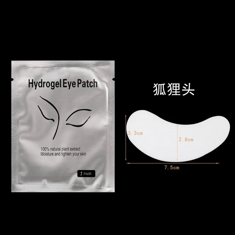 50 pairs Eyelash Extension Patches False Eyelashes Under Eye Pads Lint-free Fake Lash Extensions Eye Paper Patch