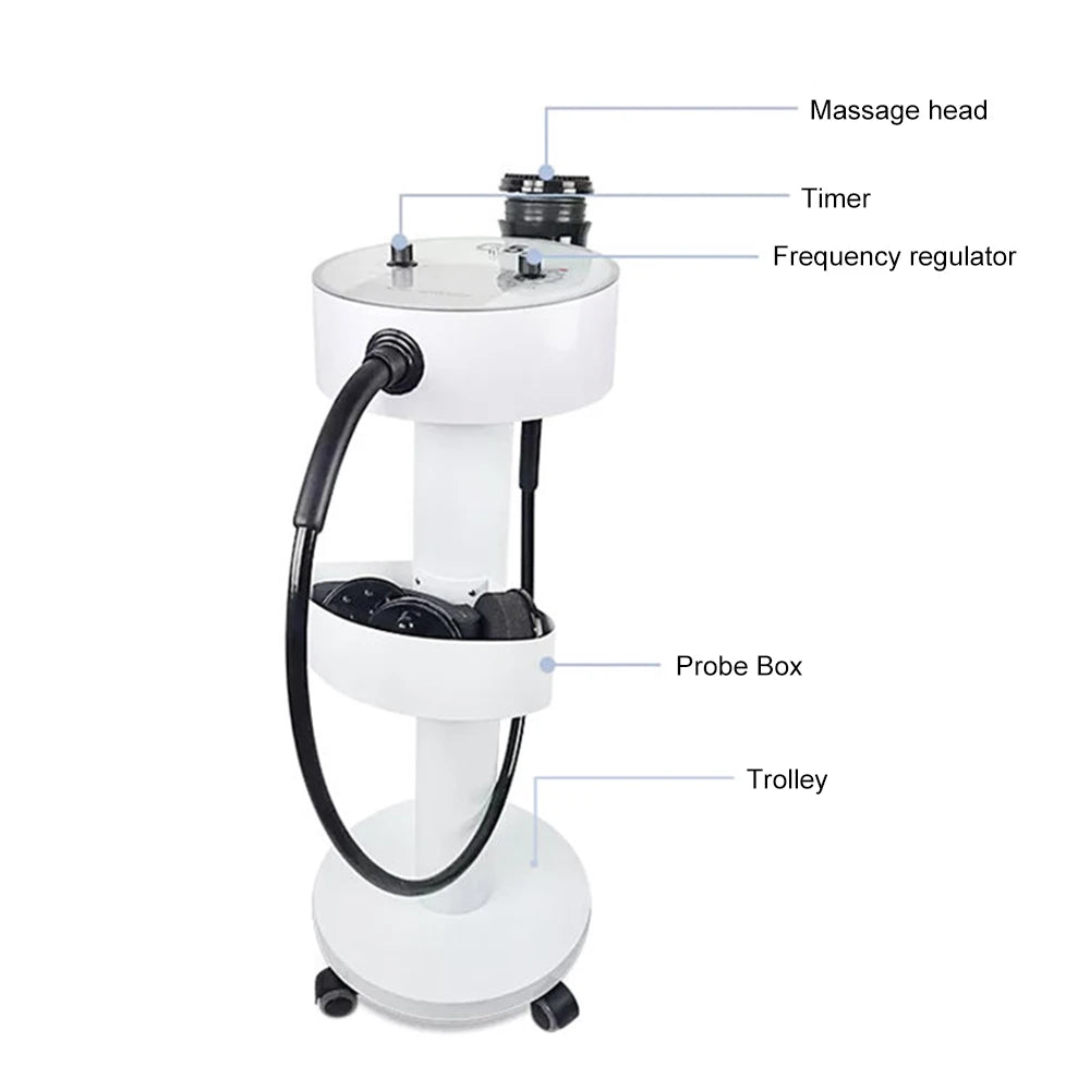 High Frequency G5 Vibrating Body Slimming Machine 8 Heads Weight Loss Fat Reduce Shaping Massager with Trolley  Beauty Salon