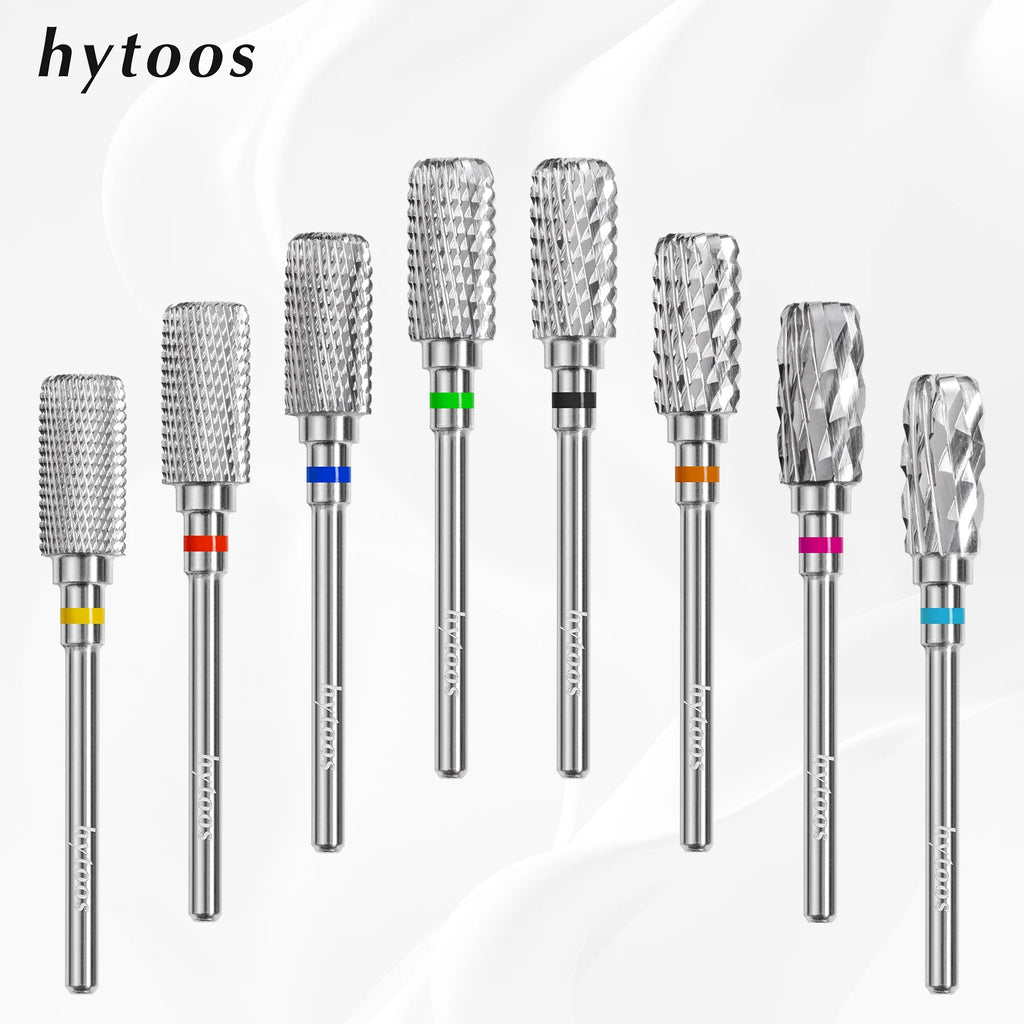 13mm Barrel Carbide Nail Drill Bits Dust Proof Nail Bit 3/32 Right-handed Electric Manicure Efile Remove Acrylic Gel Tool