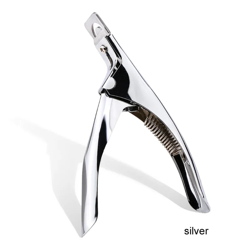 Professional False Nail Clippers False Nail Nippers Pointed Clippers U Type Nail Clippers Acrylic False Nail Edge Trimmer