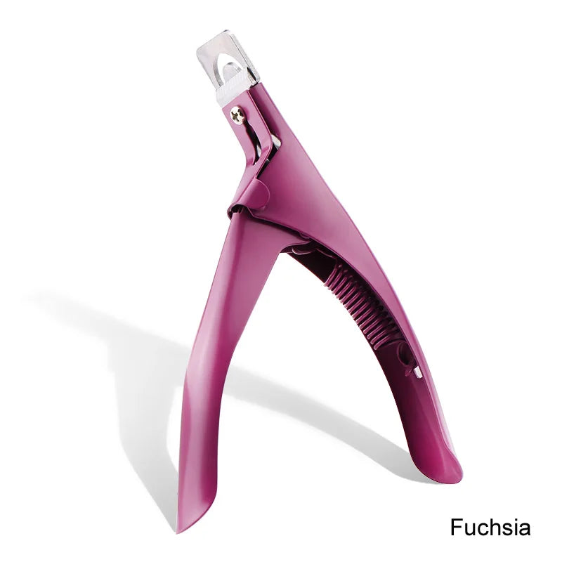 Professional False Nail Clippers False Nail Nippers Pointed Clippers U Type Nail Clippers Acrylic False Nail Edge Trimmer