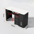 Modern Light Luxury Marble Desktop Nail Salon Table Work Station Beauty Salon Furniture Wood  Manicure Table