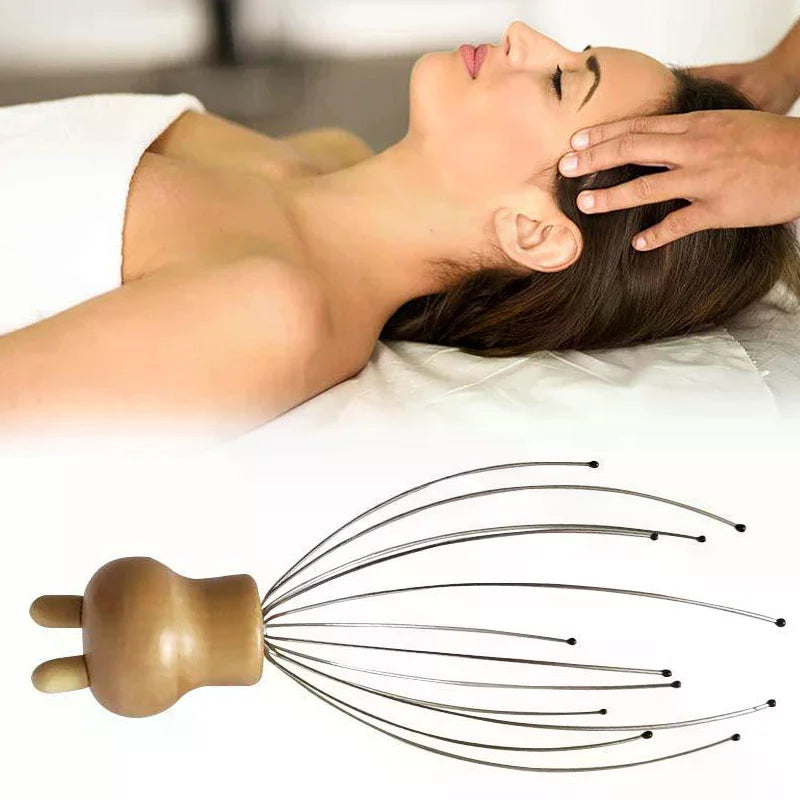Head Massager Head Scratching Octopus Scalp 12 Paw Non Soul Extractor Divine Head Relaxing For Extracting Hair Healthy Care