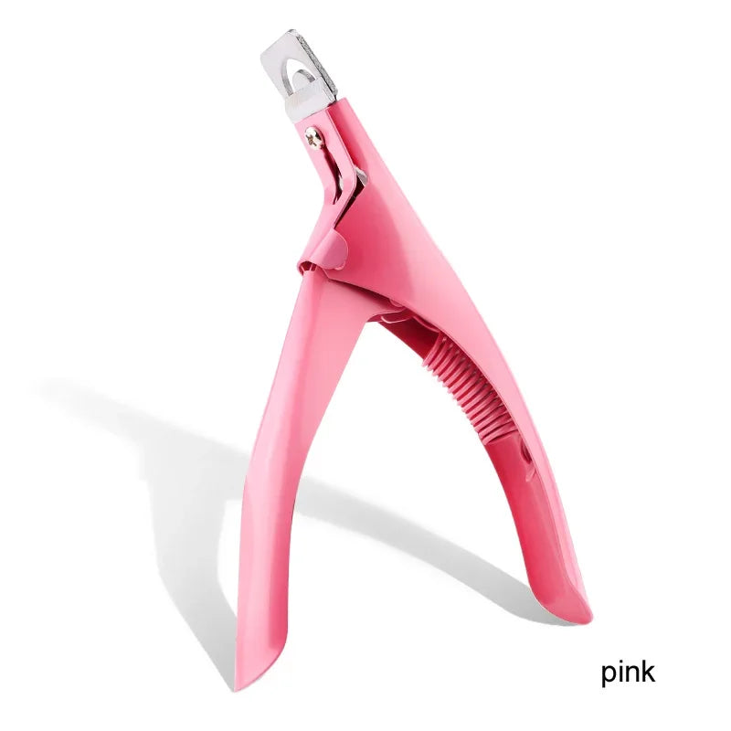 Professional False Nail Clippers False Nail Nippers Pointed Clippers U Type Nail Clippers Acrylic False Nail Edge Trimmer