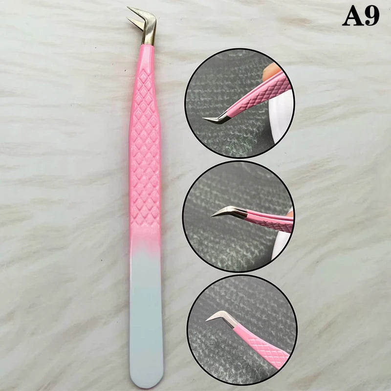Eyelashes Tweezers Stainless Steel For Lashes Extension Makeup Tools Nail Art Accessories Rhinestone Picker Tools