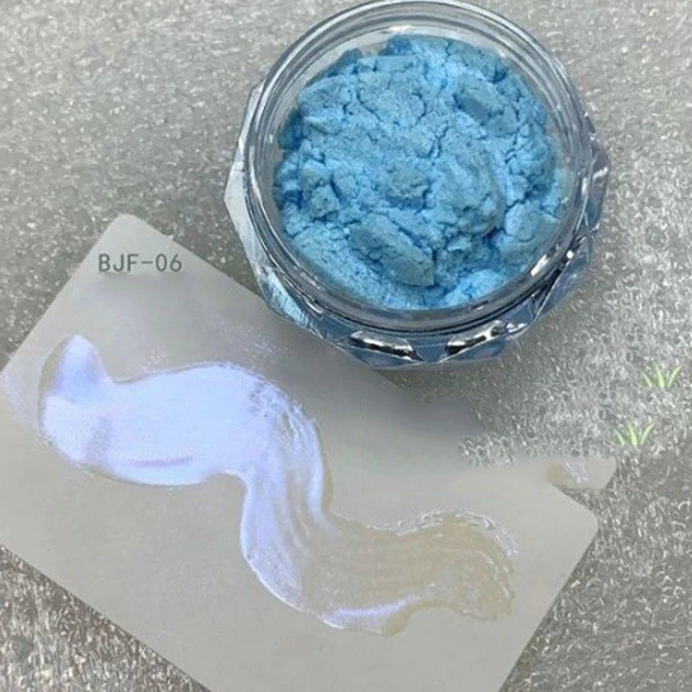 1 jar Pearl Effect Nail Powders Mirror Aurora Chrome Mermaid Nails Art Powder Rainbow AB Magic Mirror Pearl Shell Powder