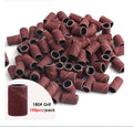 100/50pc Sanding Cap Bands For Electric Manicure Machine 180/120/80 Grit Nail Drill Grinding Bit Files Pedicure Tool Set