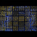 30 Sheets Golden Floral Nail Art Stickers - 3D Self-Adhesive Shimmering Leaf & Flower Designs for nail art