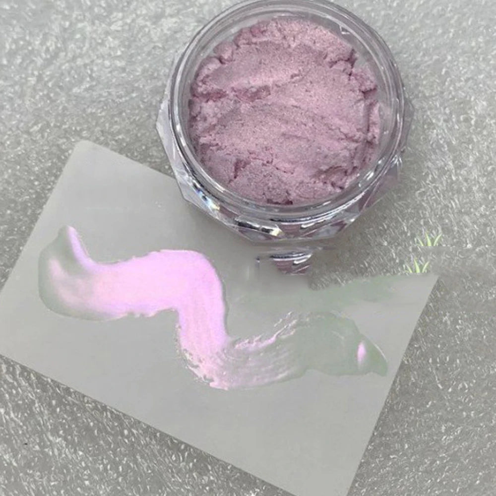 1 jar Pearl Effect Nail Powders Mirror Aurora Chrome Mermaid Nails Art Powder Rainbow AB Magic Mirror Pearl Shell Powder