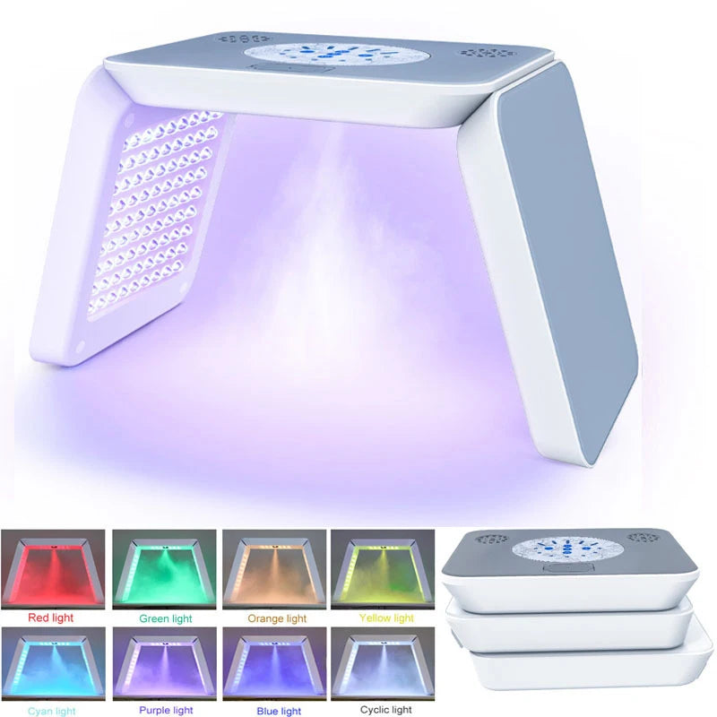 Mini Spa Facial Mask PDT Hot Cold Spray Photon Mask Moisturizing LED Mask Skin Rejuvenation Beauty Device PDT Tool