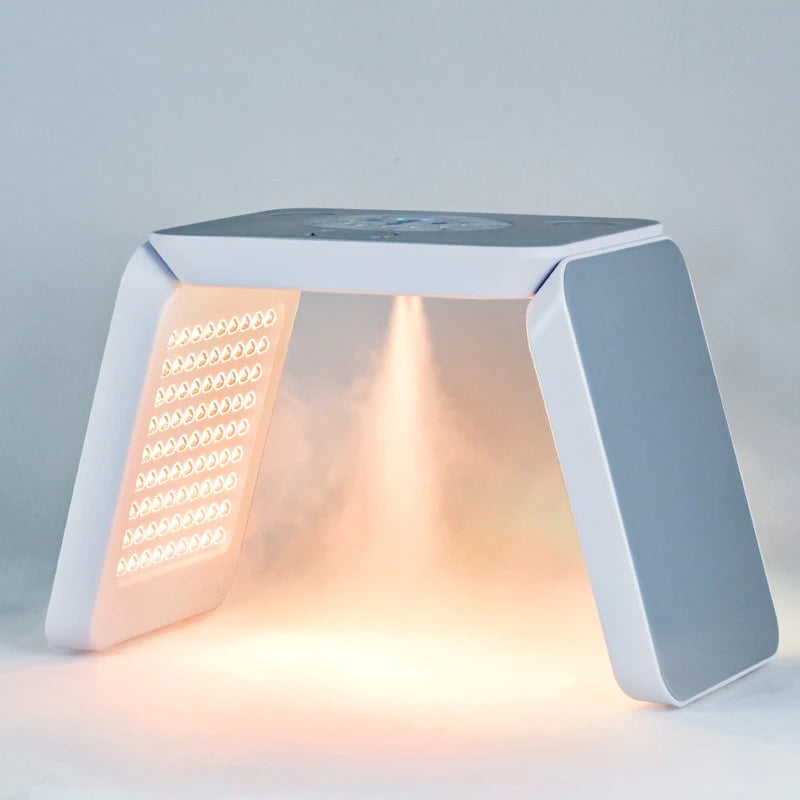 Mini Spa Facial Mask PDT Hot Cold Spray Photon Mask Moisturizing LED Mask Skin Rejuvenation Beauty Device PDT Tool