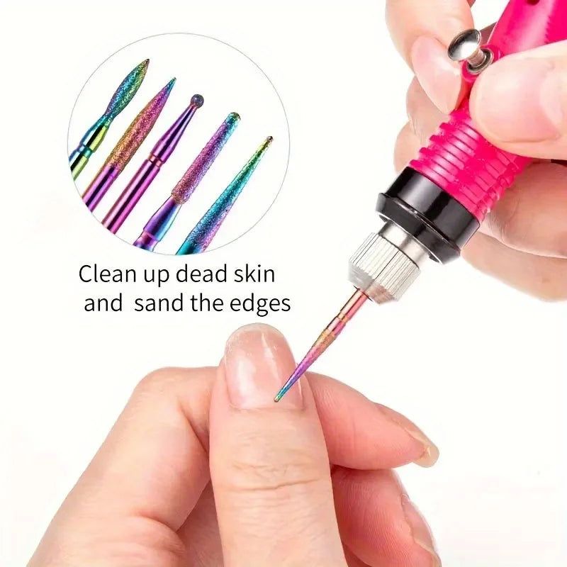 30Pcs Nail Drill Bits Ceramic Diamond Cuticle Efile bits
