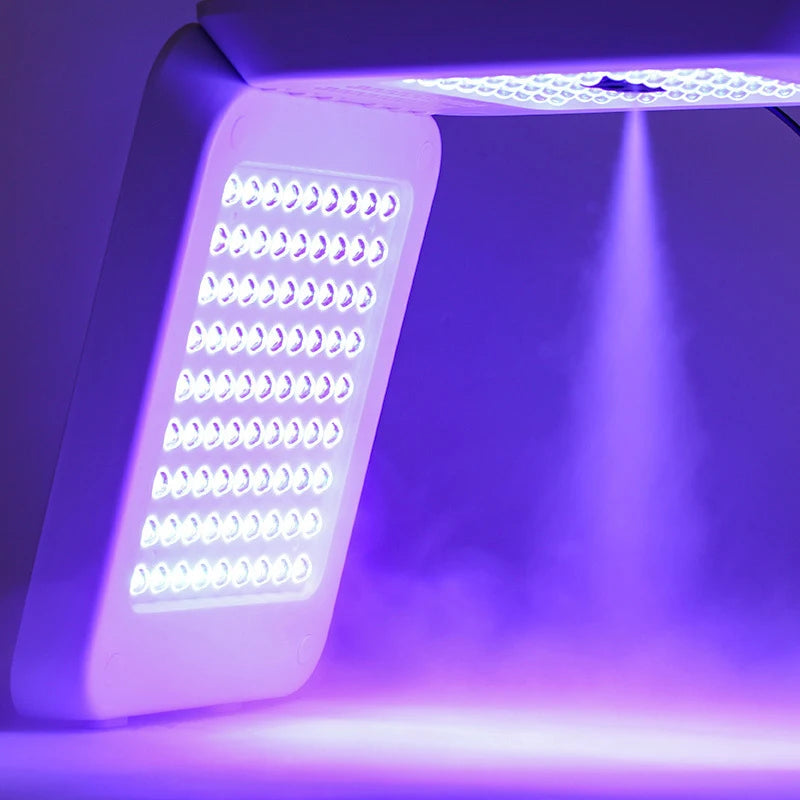 Mini Spa Facial Mask PDT Hot Cold Spray Photon Mask Moisturizing LED Mask Skin Rejuvenation Beauty Device PDT Tool